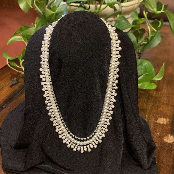 NWT Layered Necklace - Faux Pearls & Australian Crystal - Camille Bijoux (ABBA) - Picture 1 of 15